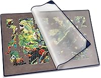 Vista 9 de Tektalk Tablero de rompecabezas portátil con cubierta a prueba de polvo para rompecabezas para almacenamiento de rompecabezas, superficie