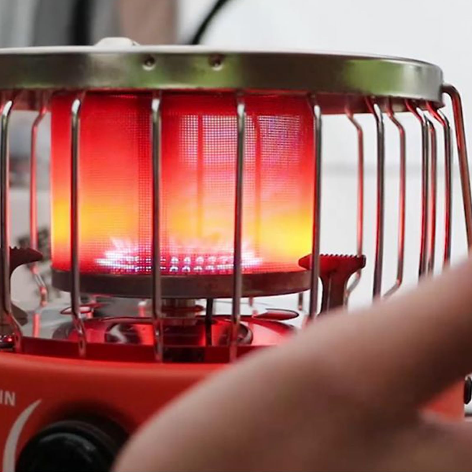 Riscaldatore Portatile Per Campeggio Fornello A Gas Per Uso Esterno Con | Riscaldatore Esterno a Gas per il Viaggio, il Patio, la Pesca sul Ghiaccio, il Garage