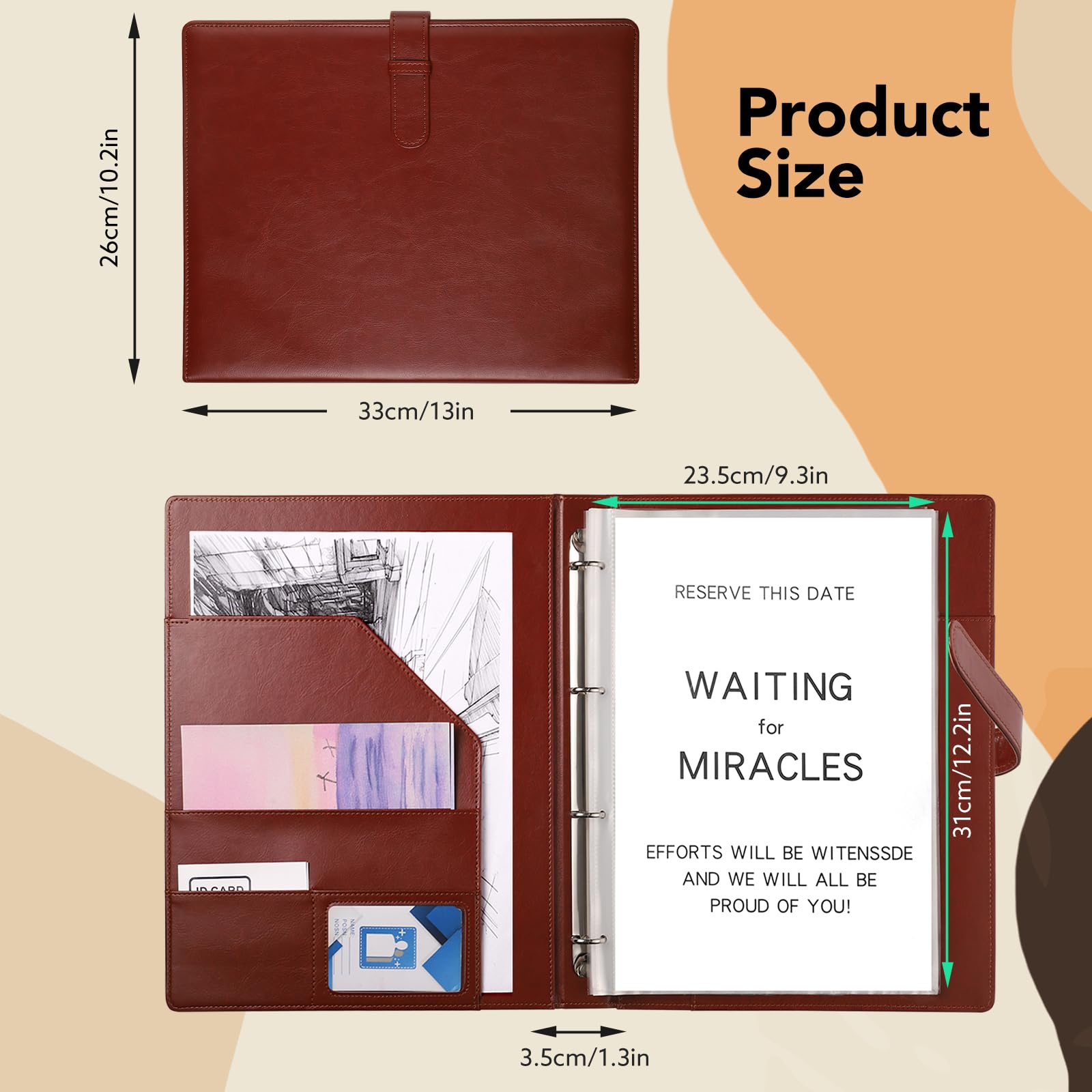 A4 Portfolio Folder with Ring Binder - Image 2
