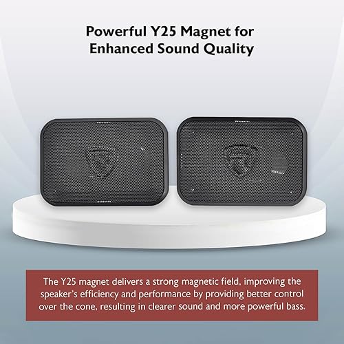 Miniatura 7 de Rockville RV46.3A - Altavoces de coche de 3 vías de 4 x 6 pulgadas, 500 W, graves ricos, clasificación CEA, woofer de polipropileno, envolvente de