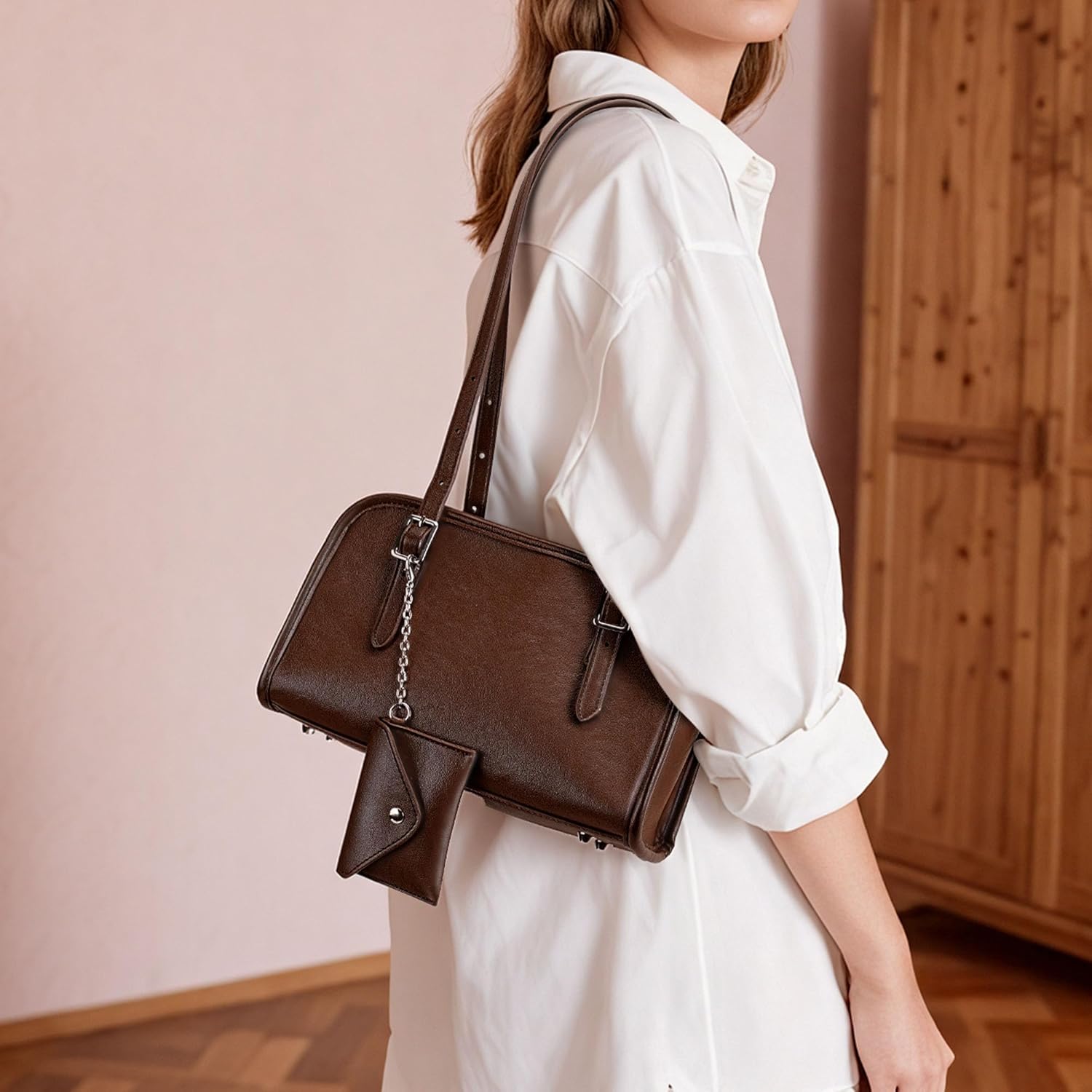 Swing Zip Bag Designer Shoulder Bag for Women Fashion Handbags for Women Small Purses with Adjustable Strap