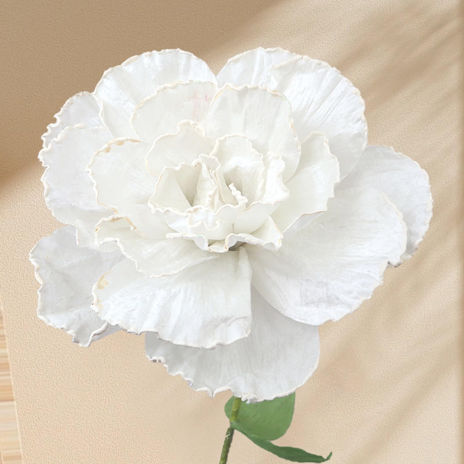 Scdoa White Giant Realistic Large Paper Flowers, 19.68In, 1 Count, Artificial Flower, Giant Size, Indoor And Outdoor, Wedding, Birthday