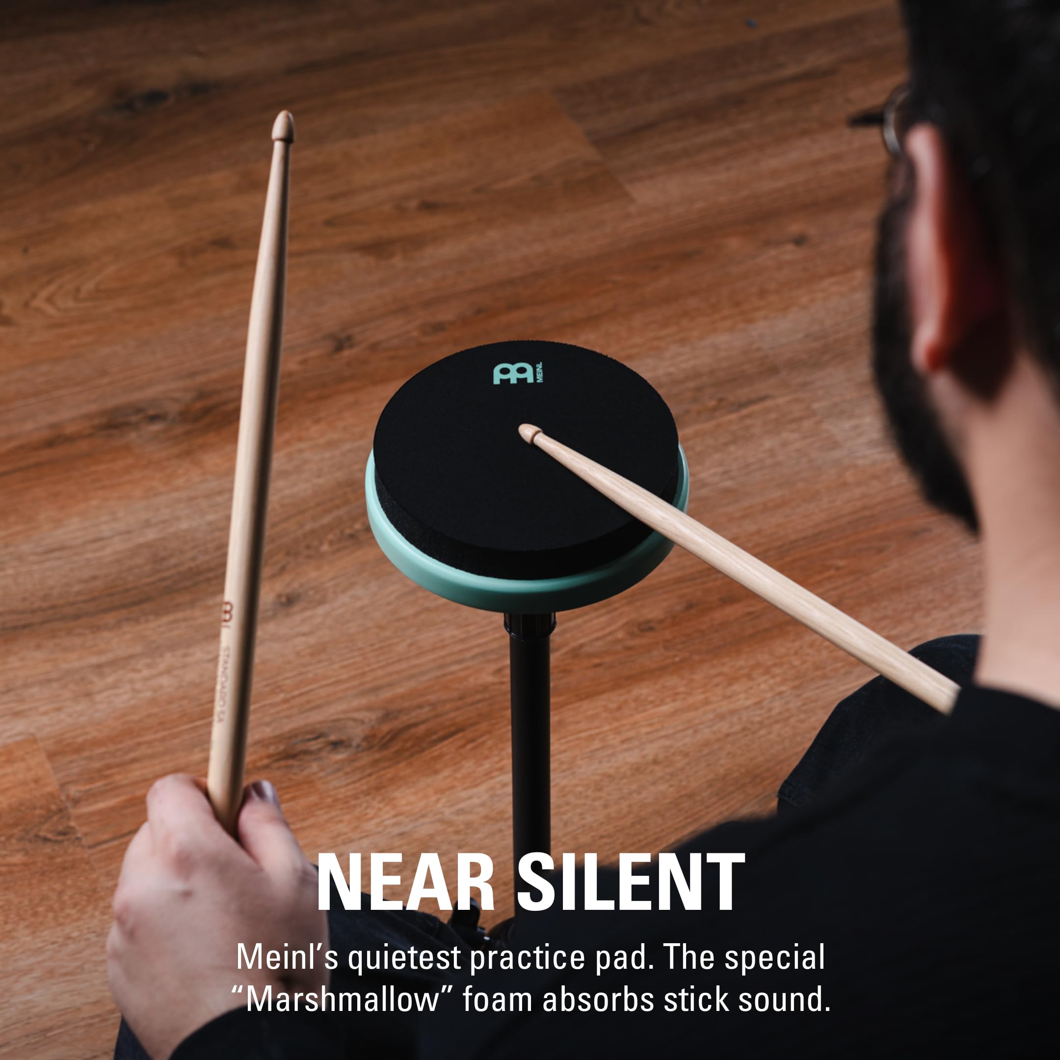 MEINL Cymbals Marshmallow Practice Pad 15,2 cm – Sea Foam