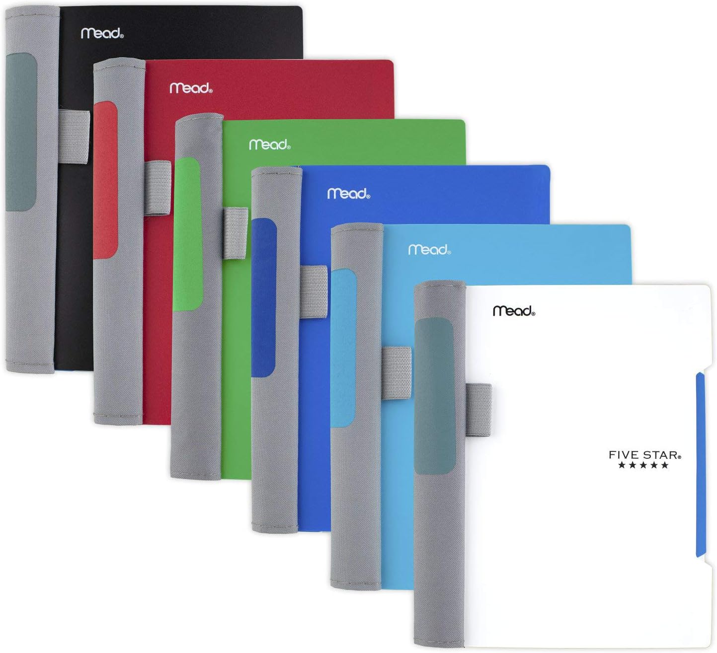 Five Star Advance Small Spiral Notebooks, 1 Subject College Ruled Paper, 100 Sheets, 7" x 4-3/8", Assorted Colors, 6 Pack (72853)