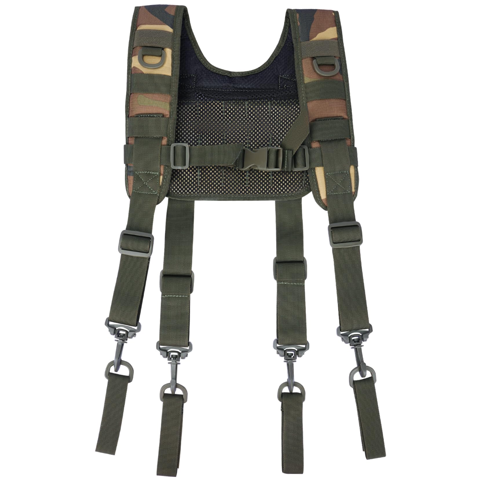 MELOTOUGH Tactical Outdoor H-Harness Duty Belt Suspenders (Battle Belt not Included), Camo, Large-picture-31