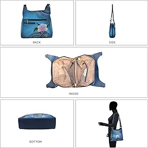 Amazon.com: Anna by Anuschka womens Anna Anuschka, Handpainted