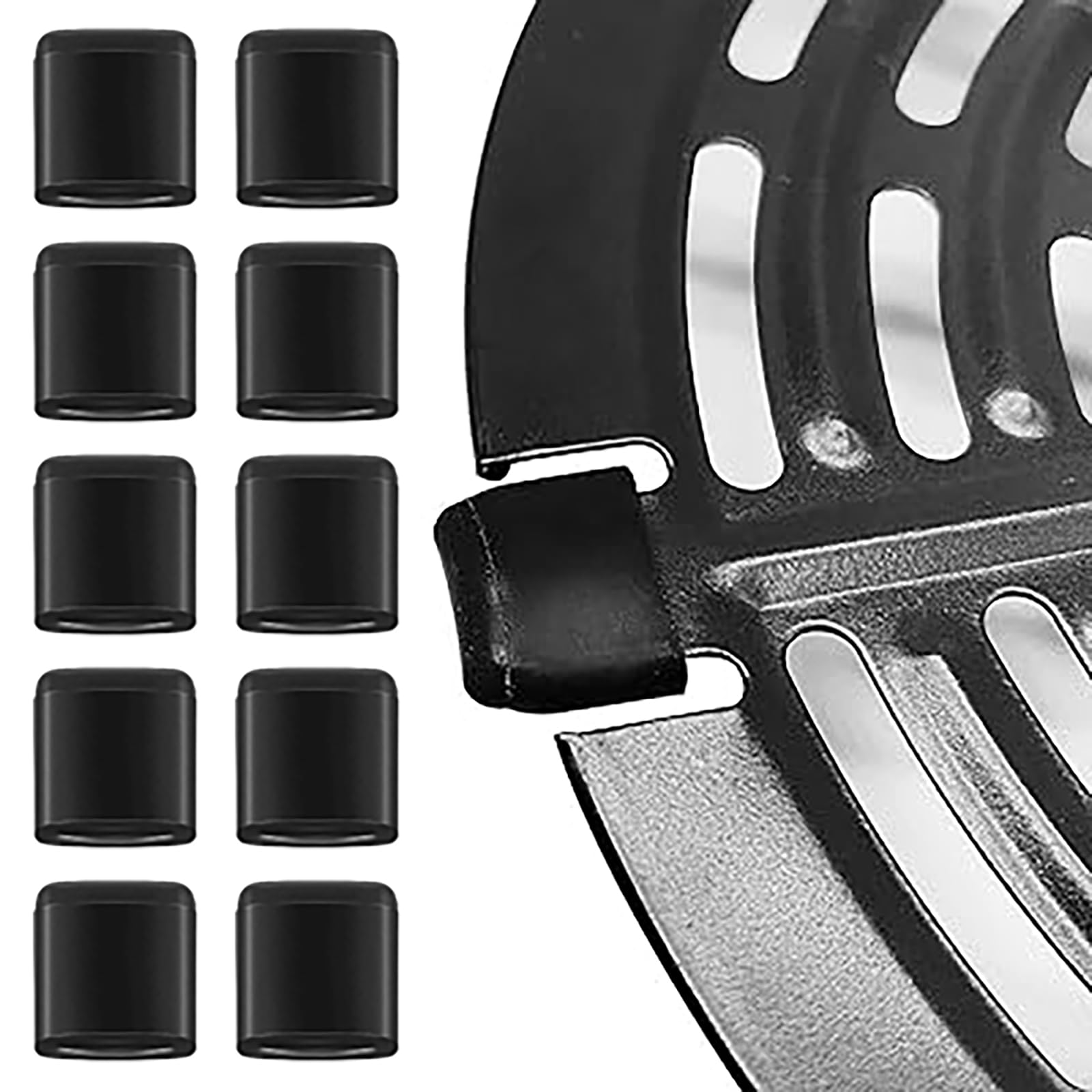 10PCS Air Fryer Rubber Bumpers - Universal Reusable Air Fryer Accessories - Rubber Replacement Parts for Tray