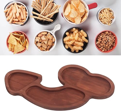 Miniatura 4 de Tabla de aperitivo, tabla grande de charcutería tipo C, tablas de queso de madera novedosas, cubiertos divertidos para cocina, vino, carne, servir
