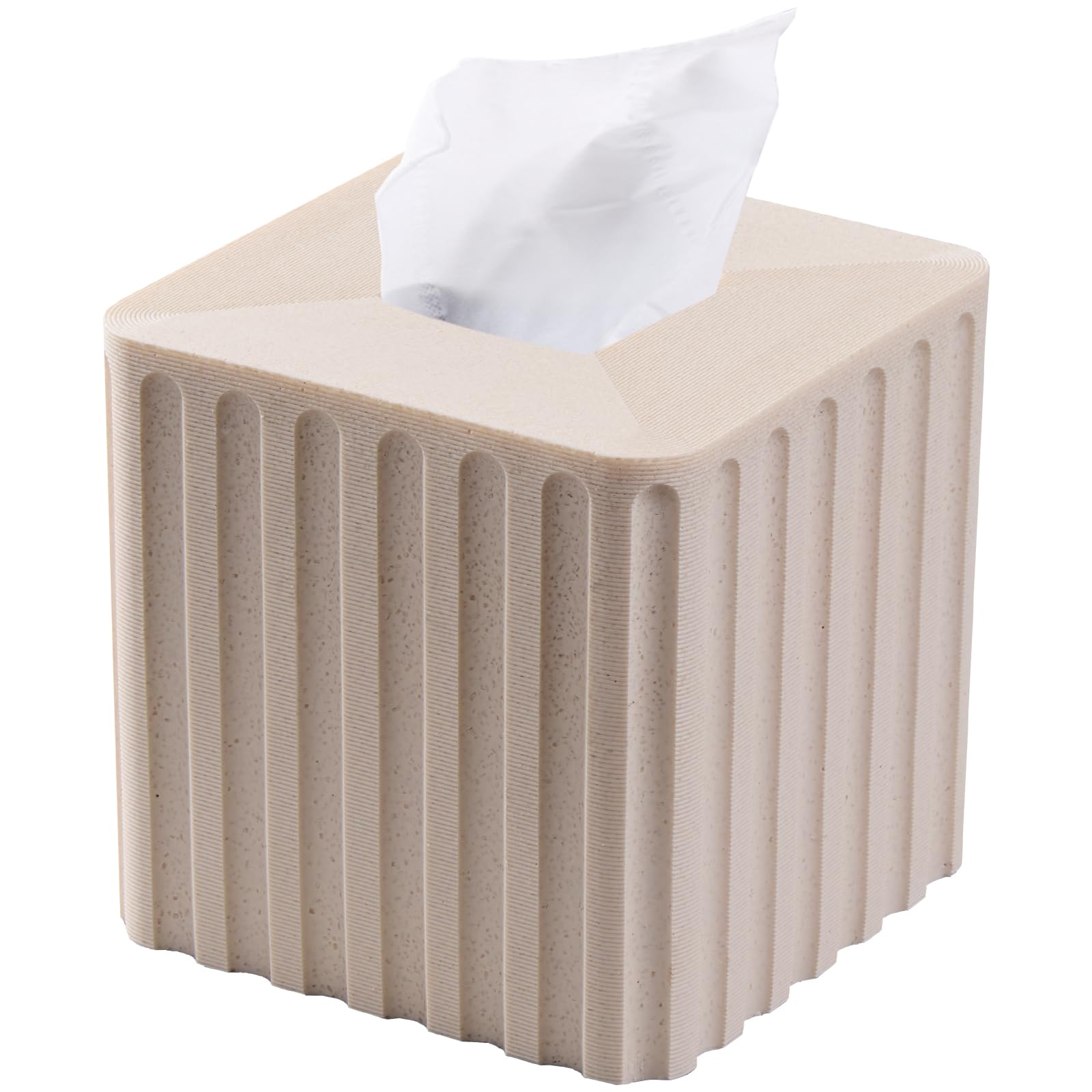 Resin Travertine Tissue Box Cover - Home Decor -10