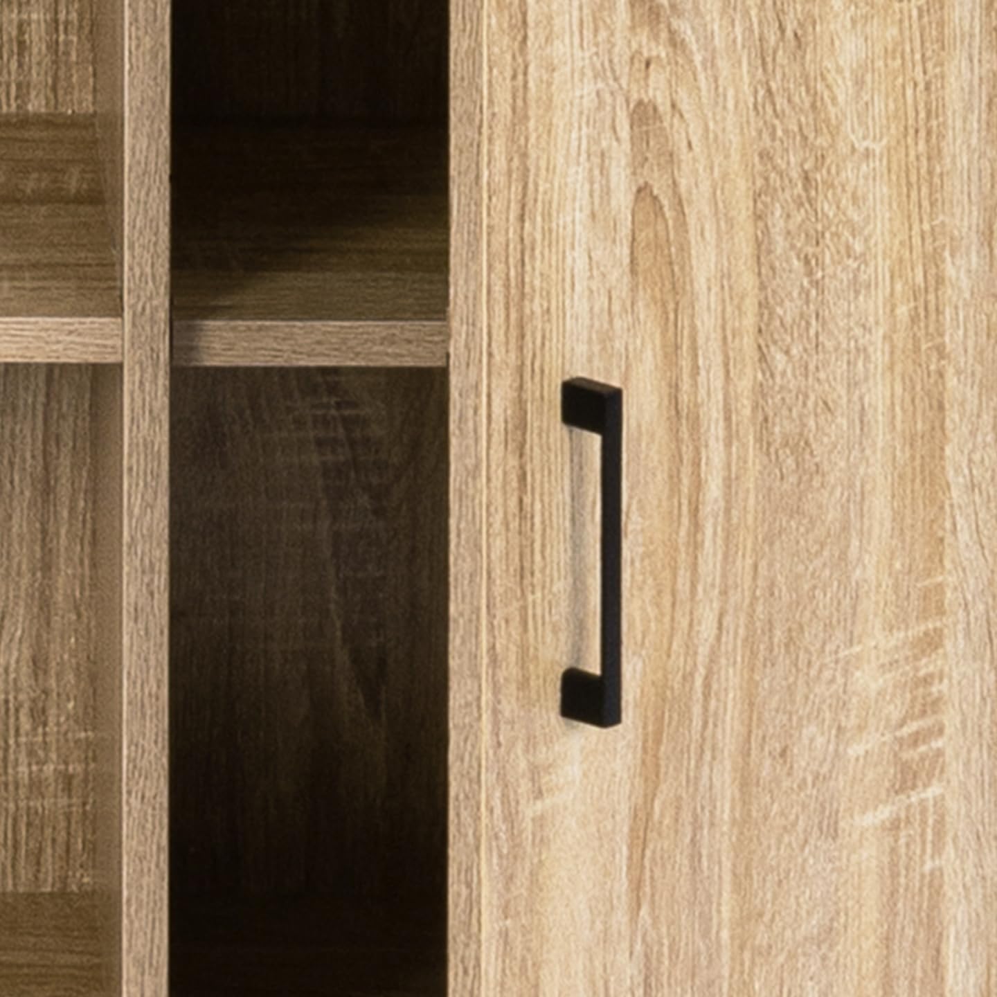 IDMarket - Aparador de 2 Puertas de 100 cm Detroit con estantes de diseño Industrial