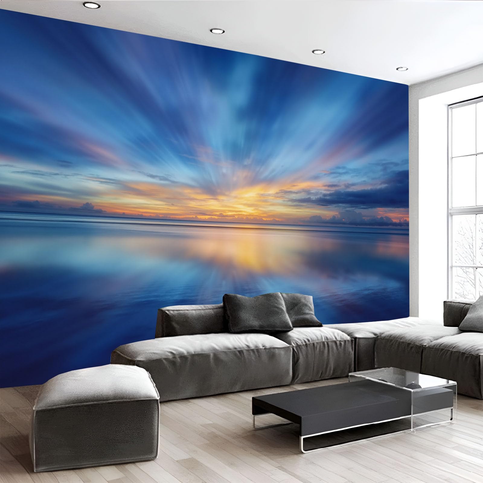 Papier peint panoramique 3D pour transformer un mur vide en paysage réaliste