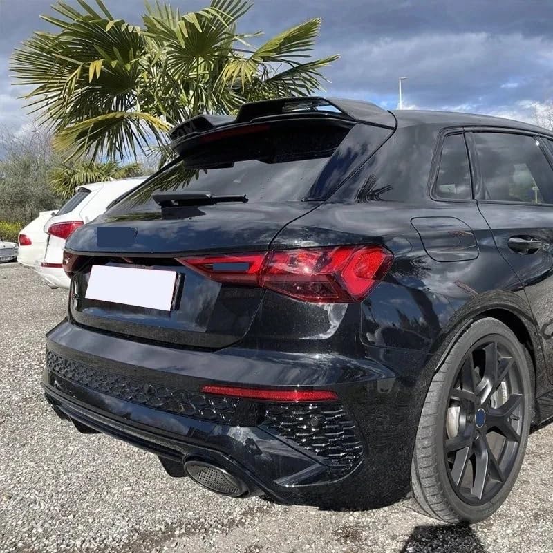 Spoiler de toit de coffre pour A3 S3 RS3 8Y Sportback 2021-2024 look carbone