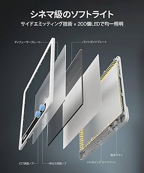 Amazon.co.jp: amaran Verge デスクトップ用LEDパネルライト