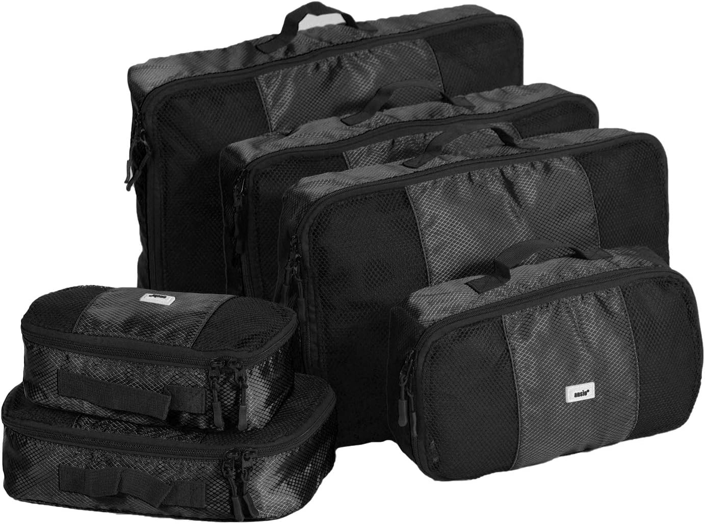 Shacke Pak 5 Set Packing Cubes Travel Organizers with Laundry Bag