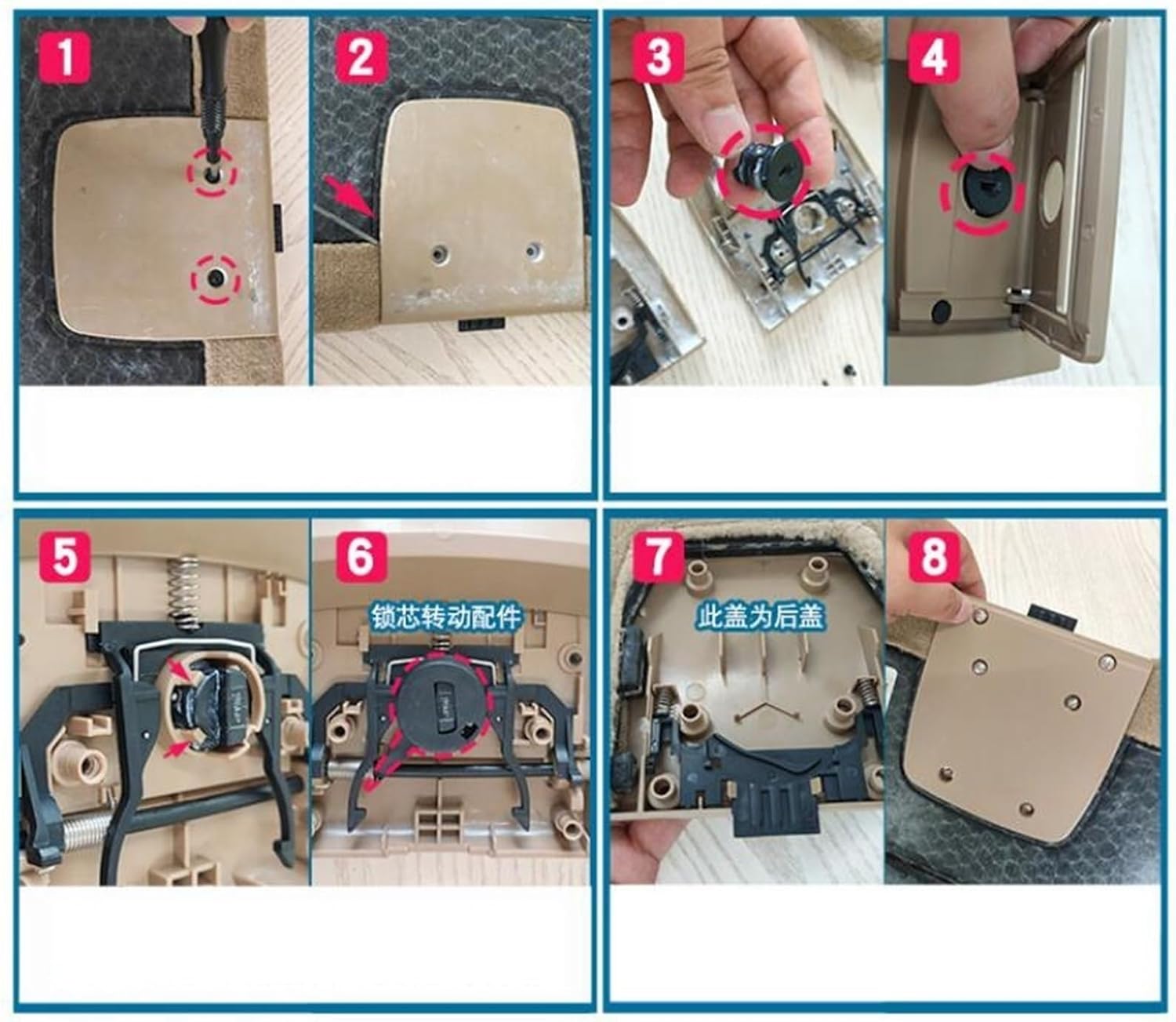 Car Trunk Tail Cover Bottom Plate Mat Floor Carpet Handle Auto Accessories for BMW E70 X5 E71 X6 2006-2013 51476958161 Boot Liner Handle