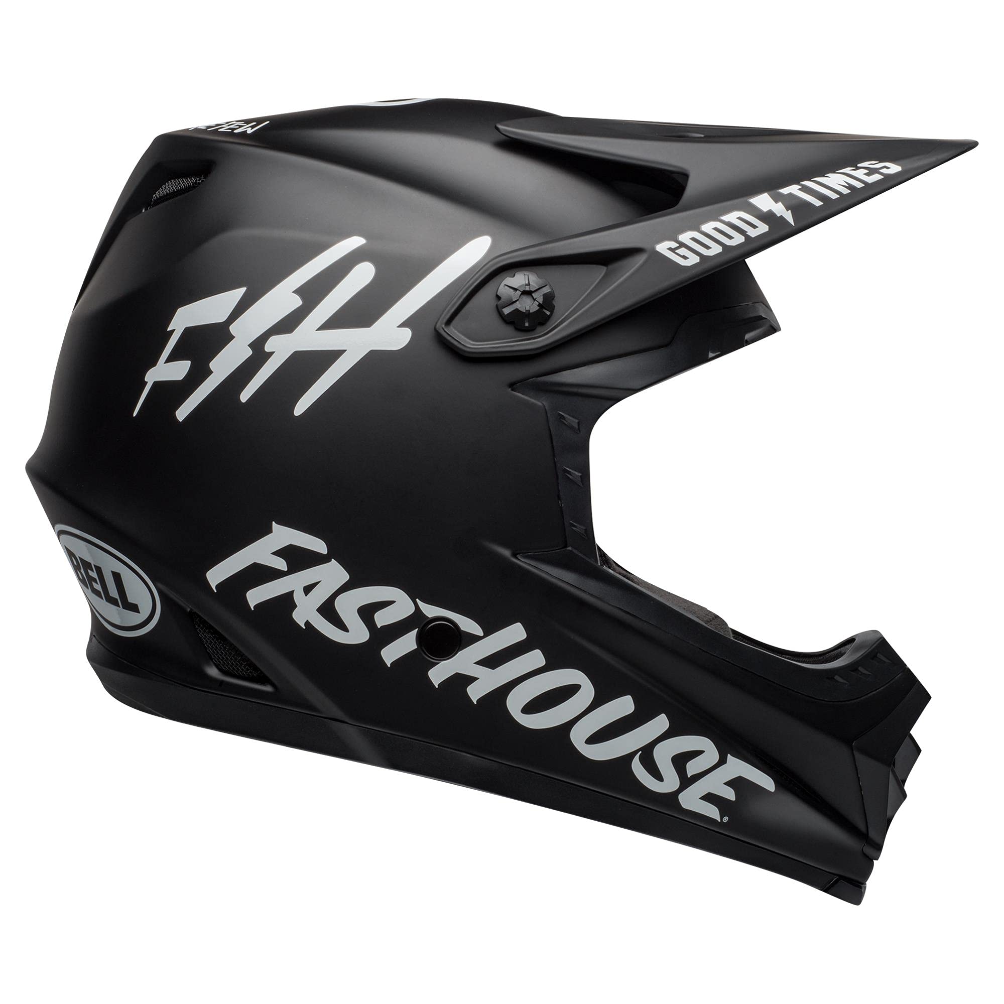 Amazon.com : BELL Full-9 Fusion MIPS Lightweight Fiberglass Shell Adult Full  Face MTB Downhill BMX Helmet - Fasthouse Matte Black/White, X-Small (51-53  cm) : Sports & Outdoors