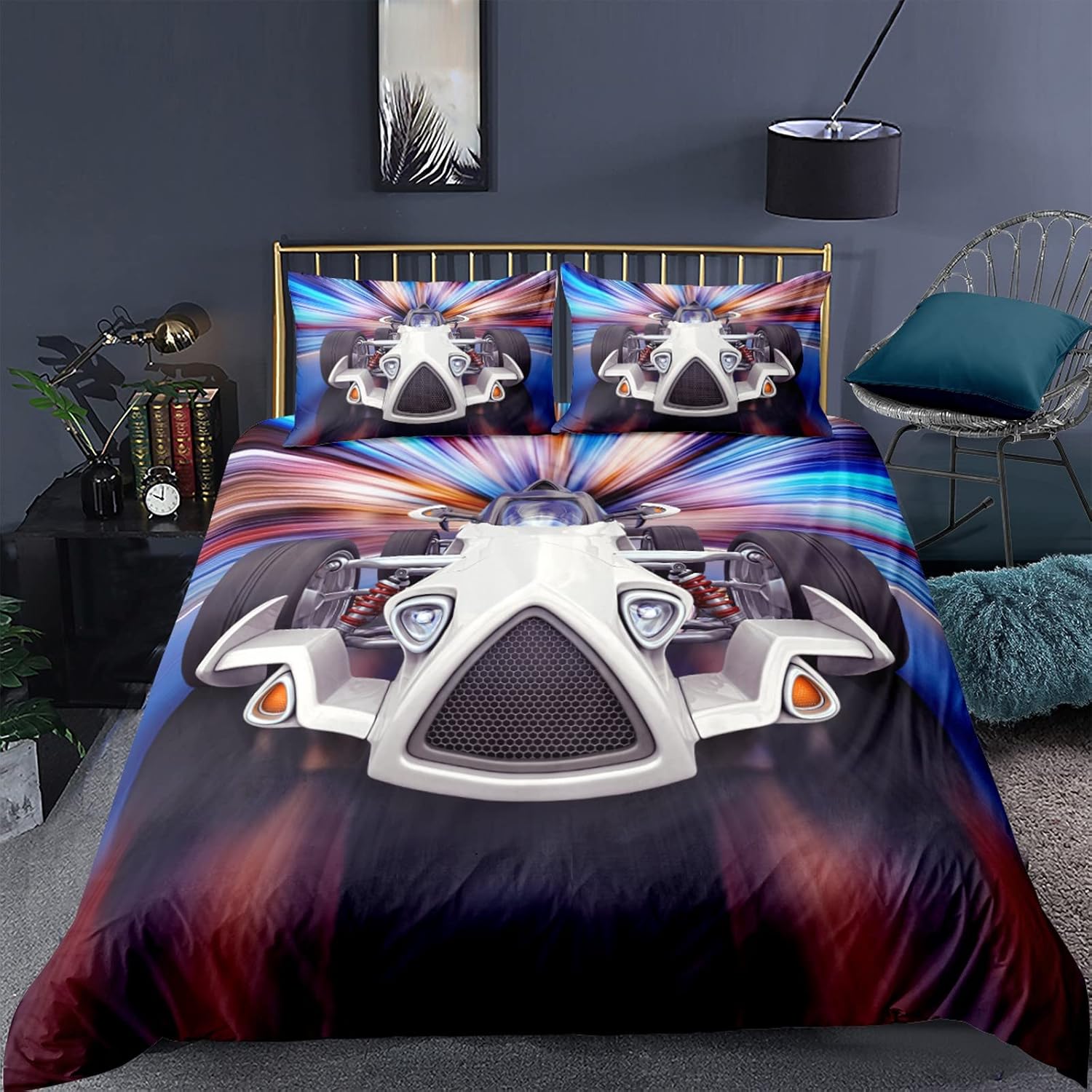 Twin Duvet Cover Set 3D Printed Car Racing Sports Cote dIvoire Ubuy