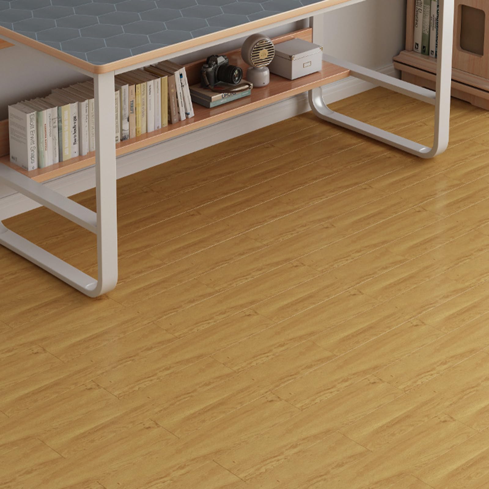 Samoprzylepne płytki podłogowe, Self Adhesive PVC Floor Tiles 40x15cm Wood Effect Pack of 20-100 Pcs(Style D,40 * 15cm*40 pcs)