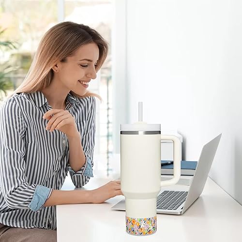 Miniatura 4 de HEYSKAY Base protectora de silicona para botas Stanley Quencher Adventure de 40 onzas y vaso Stanley IceFlow de 20 onzas y 30 onzas, y compatible