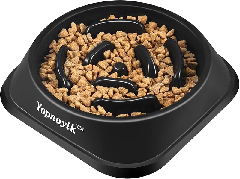 Comedouro lento para cães grandes Yopnoyik com labirinto espiral, tamanho Grande