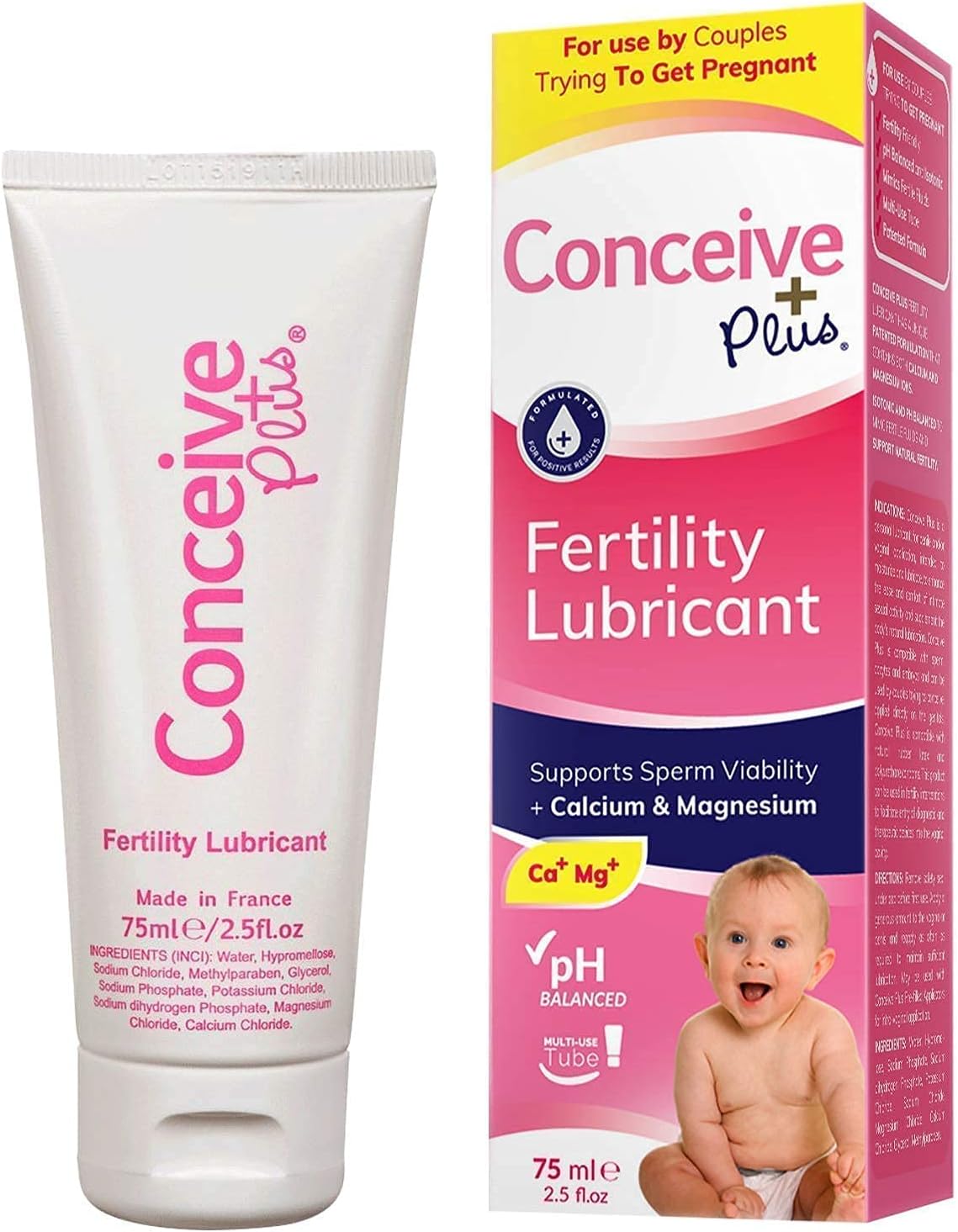 Conceive Plus Mens Fertility and Motility Bundle, Supports Healthy Male Fertile Health and Boost Volume, Fertility Lubricant 2.5 Ounce : Health & Household