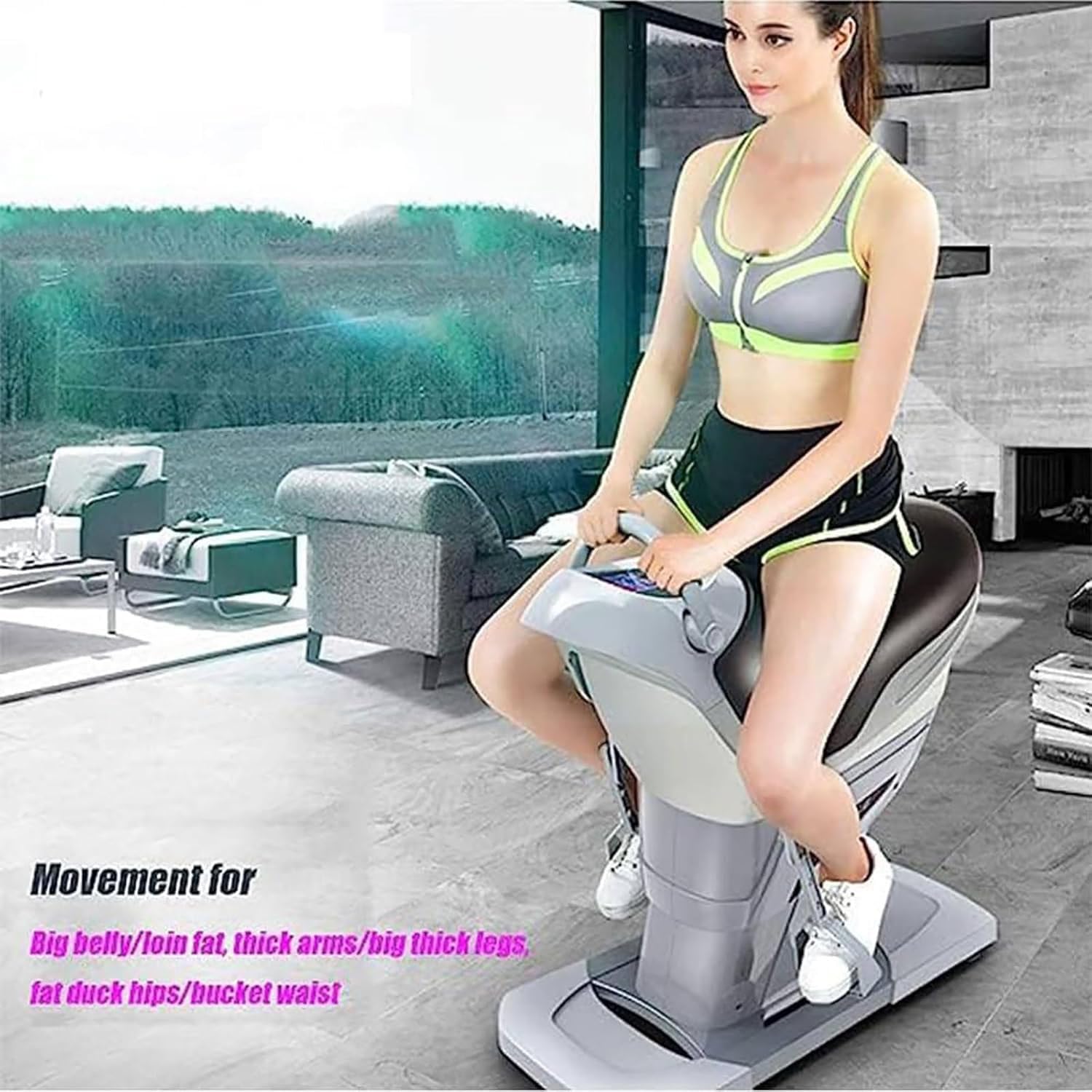 Equitazione addominale macchina elettrica fitness attrezzature con interruttore di sicurezza per allenamento di base e bruciare i grassi della pancia