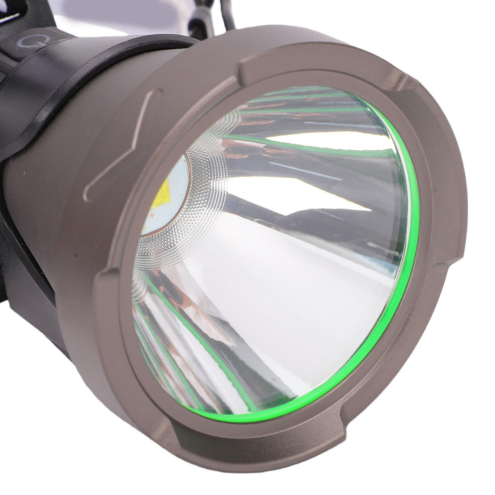 Cosiki Lampada Frontale Ricaricabile a LED USB Ad Alta Potenza Comoda Regolabile per Campeggio Escursionismo Pesca Lega di Alluminio