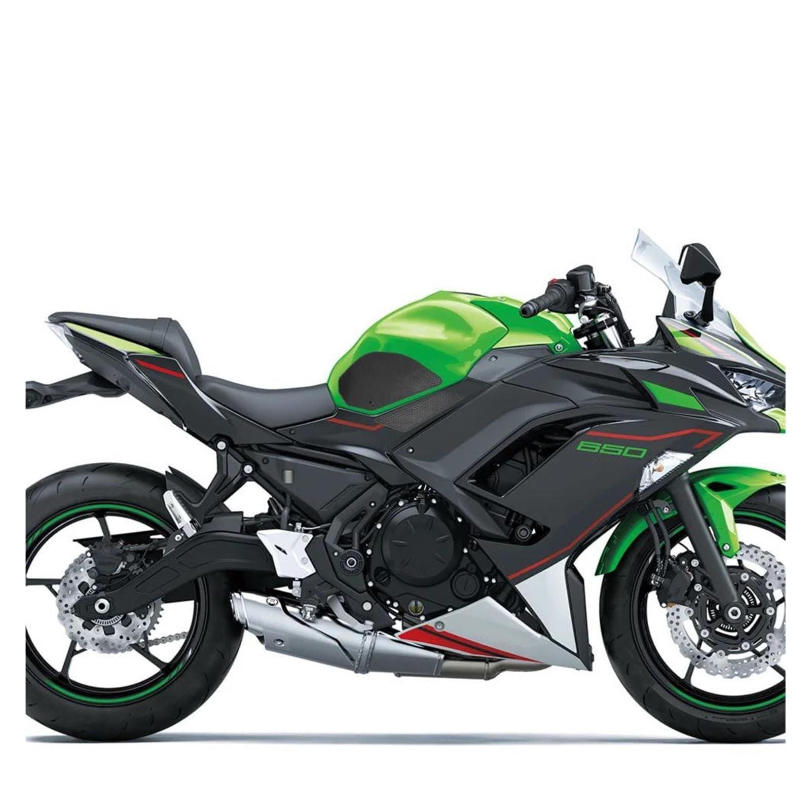 GUYANA Tankschutz Motorradaufkleber Tankschutz Abziehbilder Für Kawasaki Für Ninja650 Für Ninja 650 KRT 2017-2020 2021 2022 2023 2024 2025 Aufkleber Aufkleber Tankdeckel