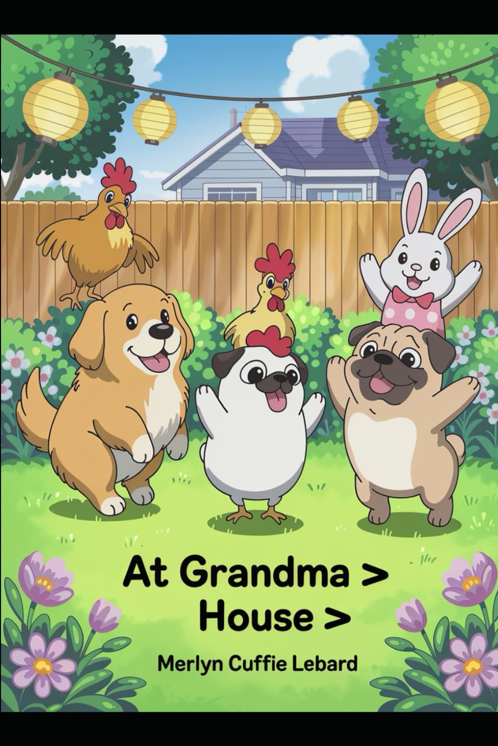 AT GRANDMA HOUSE: GRANDMA GAVE KEYBO THE GOLDEN RETRIEVER A BIRTHDAY PARTY