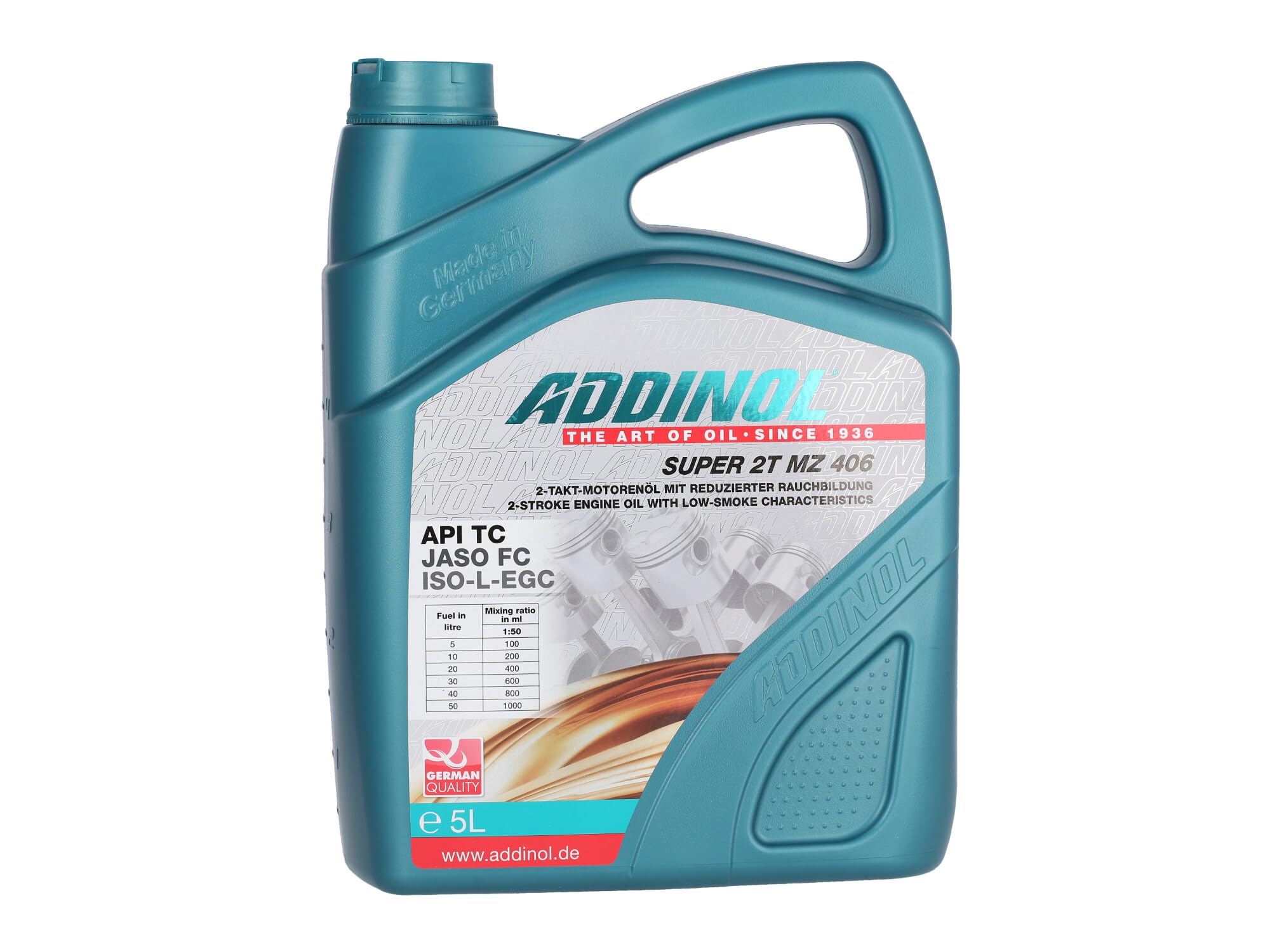 ADDINOL Super 2T MZ 406 synthetisches Hochleistungsöl 5 Liter MZ406 2 Takt
