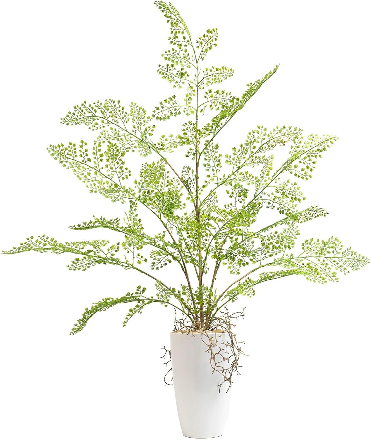 Epicpetal Fake Plants 38" Tall Artificial Plants Faux Plants Indoor Outdoor Tree in White Pot for Living Room Home House Office Decor