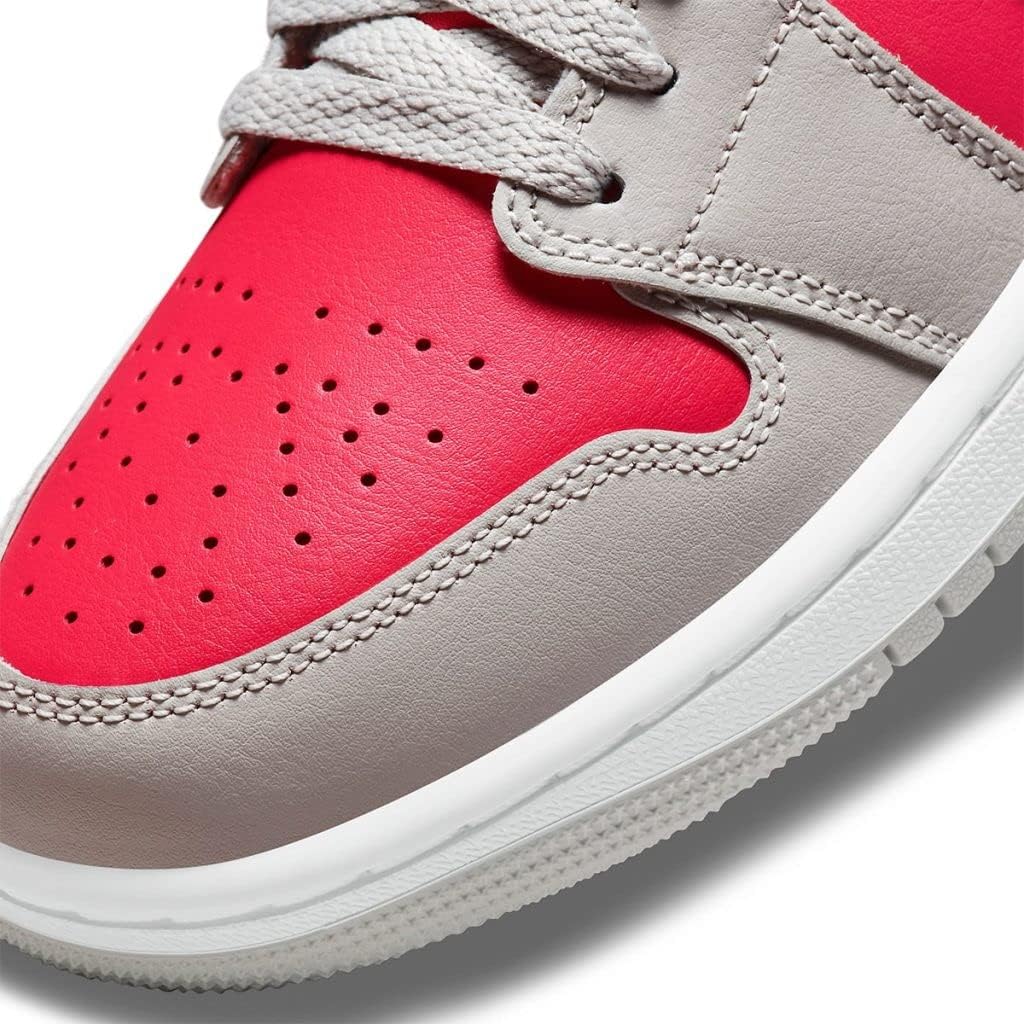 Nike Jordan Womens WMNS Air 1 Low DC0774 060 Light Iron Ore/Siren Red - Size 11W