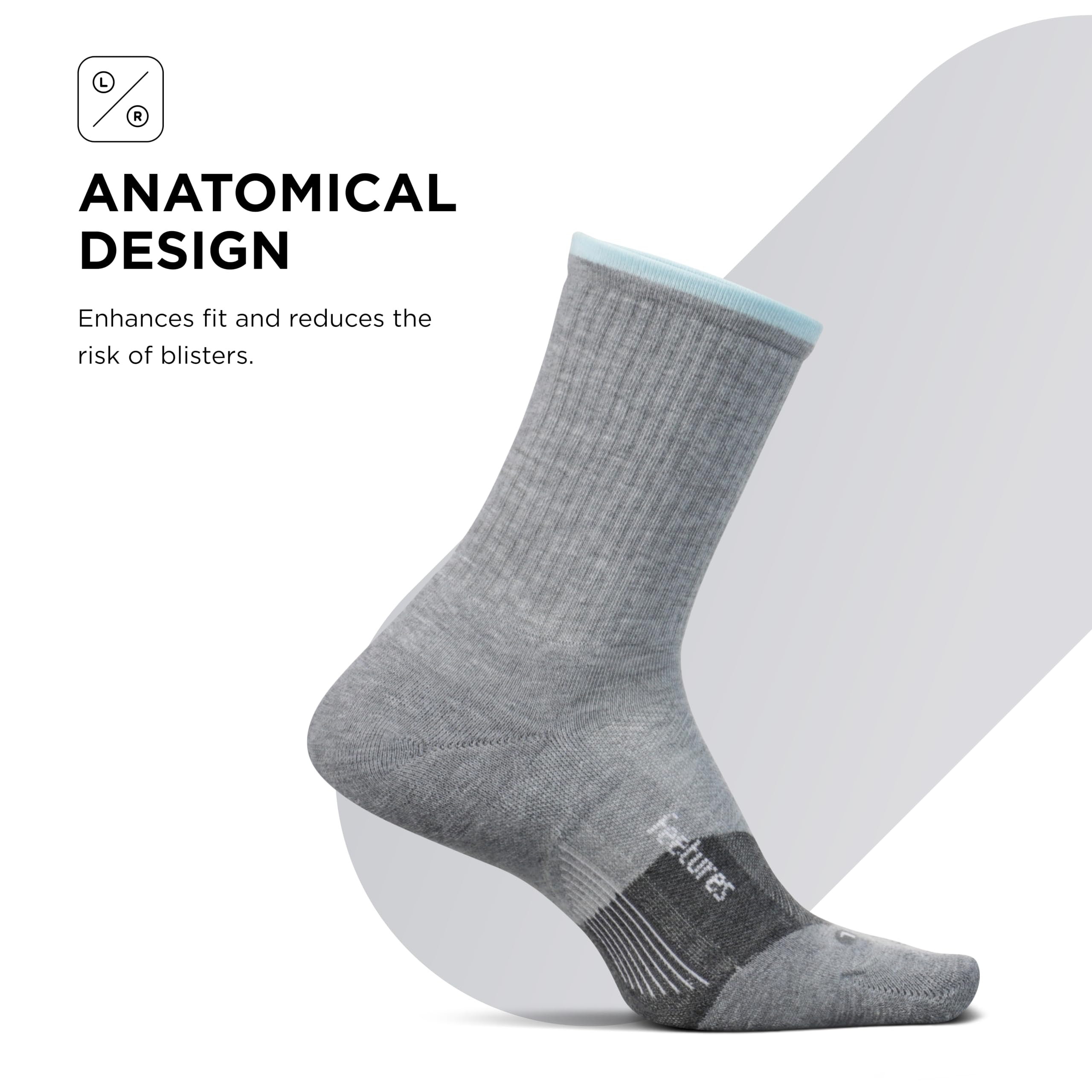 Feetures Unisex Trail Max Cushion Mini Crew Socken