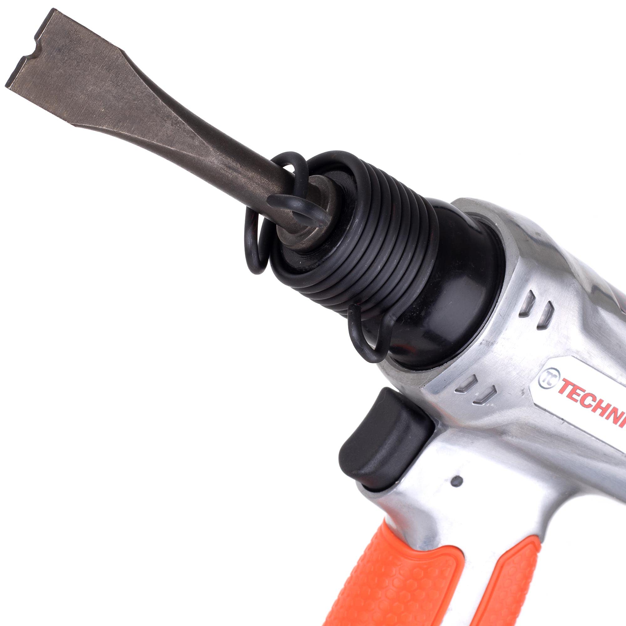 Pneumatischer Meißelhammer Mit 4 Meißeln – Drucklufthammer Für Karosserie, Rotierende Meißelaufnahme, 4500 Schläge/min, Inkl. Kupplungsstecker