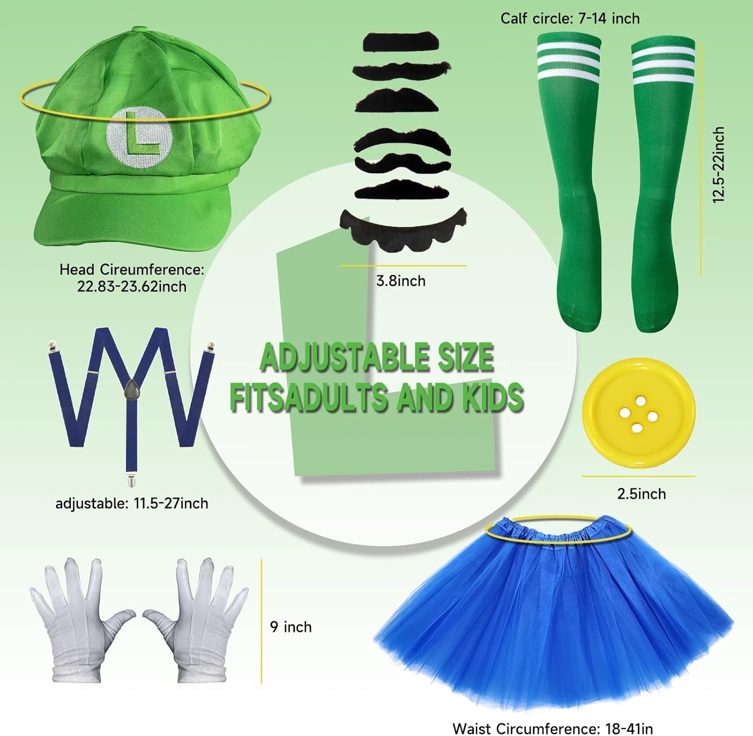 YKYOBFA Halloween Costumes Accessories for Adults Women Halloween Costume Cosplay Party Set for Teen Girls - Image 2