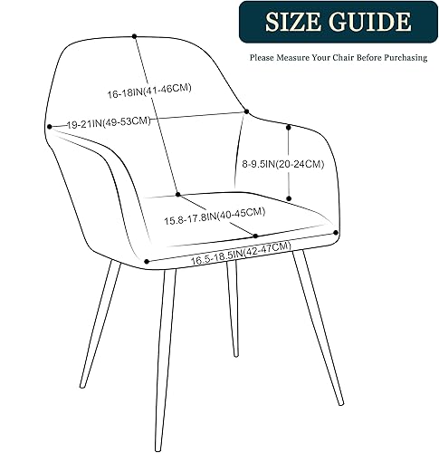 Miniatura 3 de Yonus Fundas para sillas de comedor, fundas protectoras extraíbles para sillas de comedor, fundas protectoras para sillas de comedor para sala de