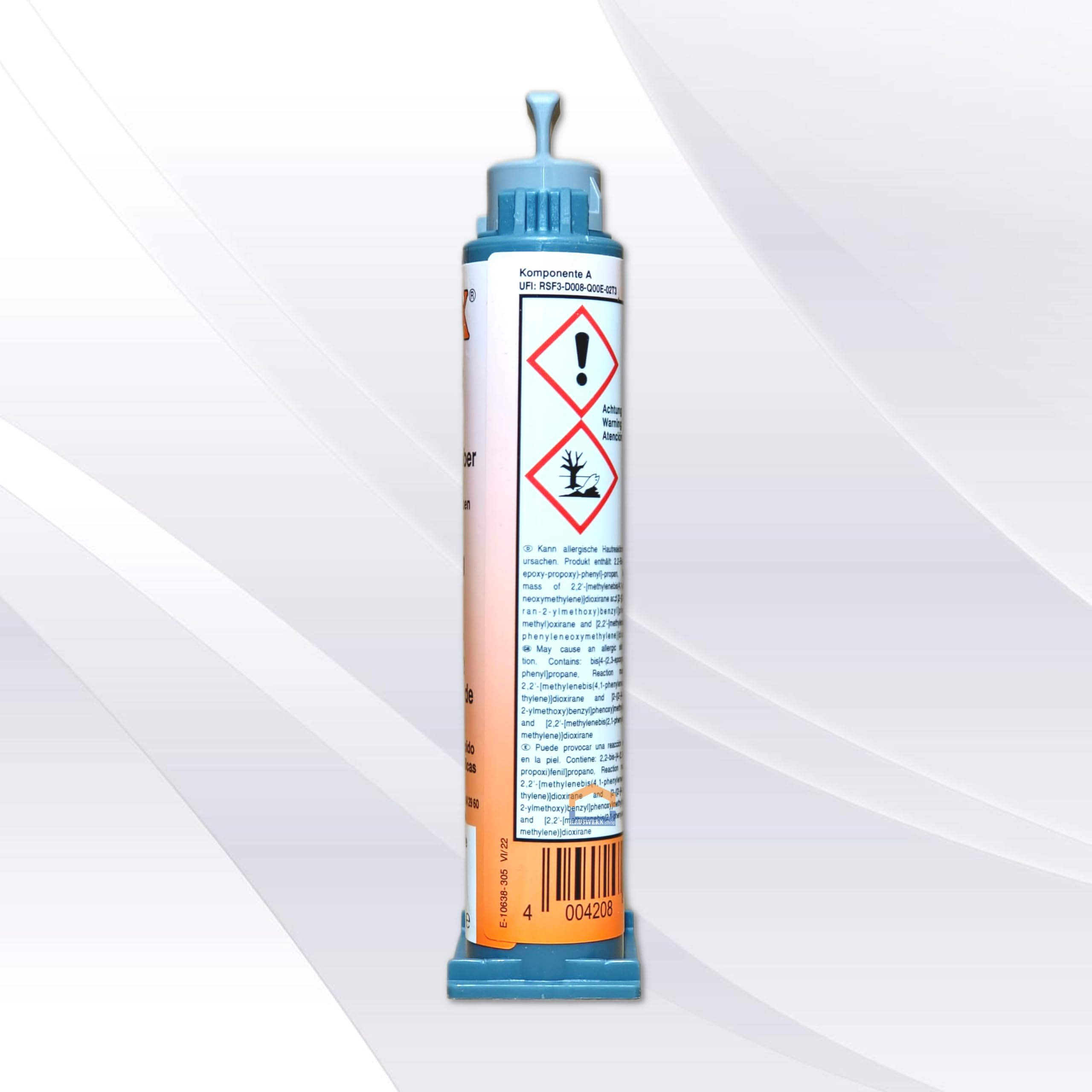 Kartuschenpistole + Akemi Akepox 3000 Mini Quick schwarz 50 ml