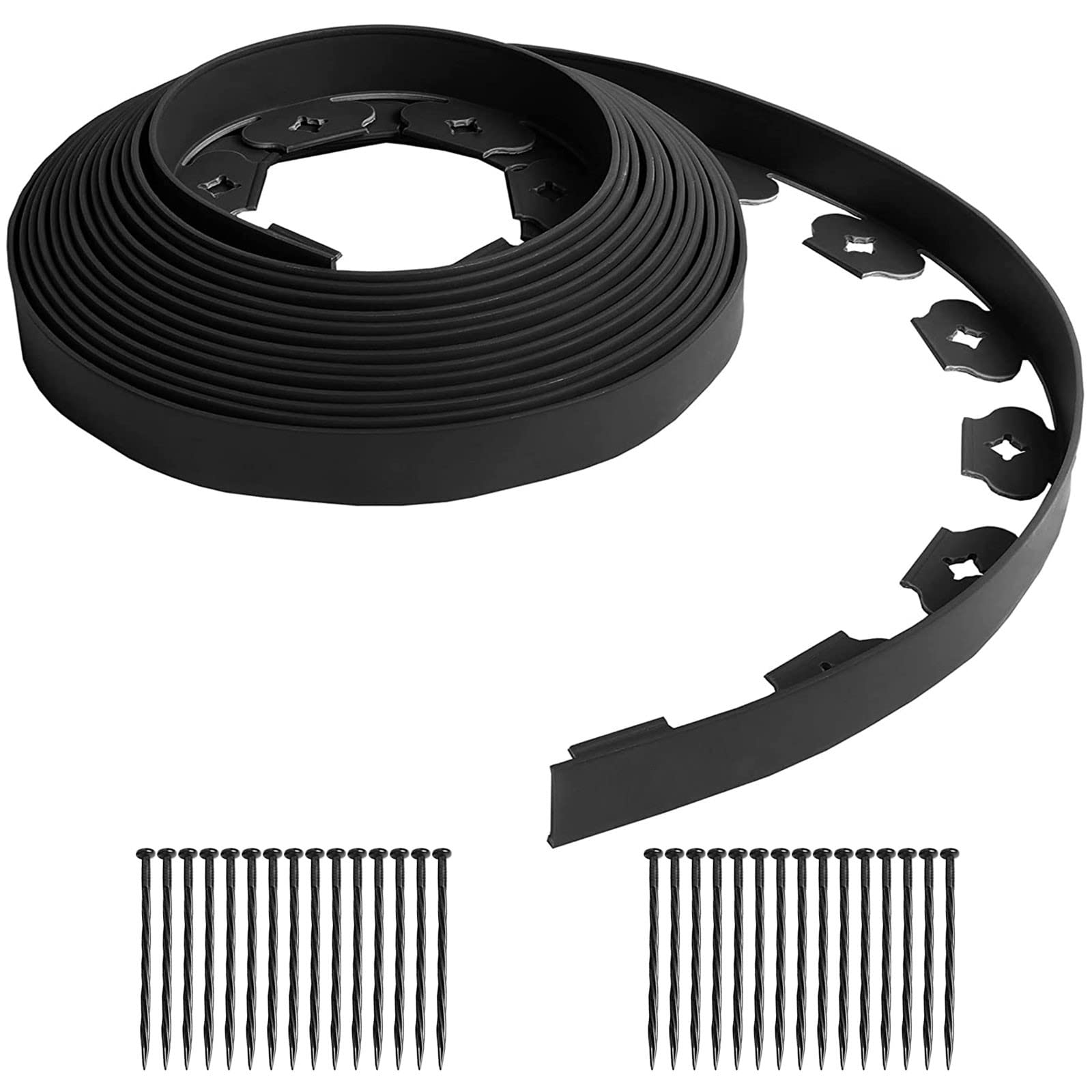 Buy 10m Flexible Lawn Edging, Height 2in Plastic Garden Edging Borders