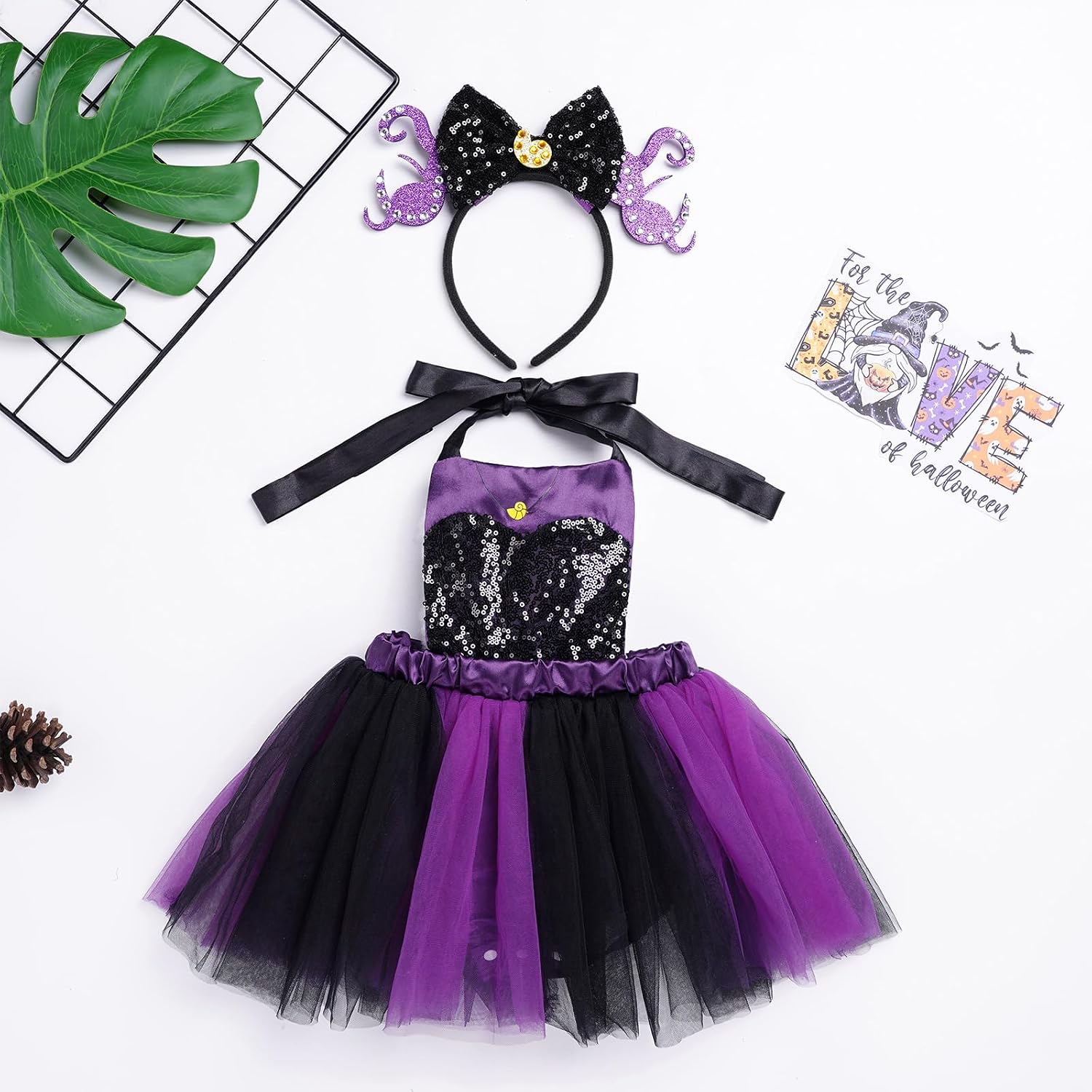 ODIZLI Newborn Baby Girls Halloween CostumePumpkin Romper Dress and Headband 2pcs set