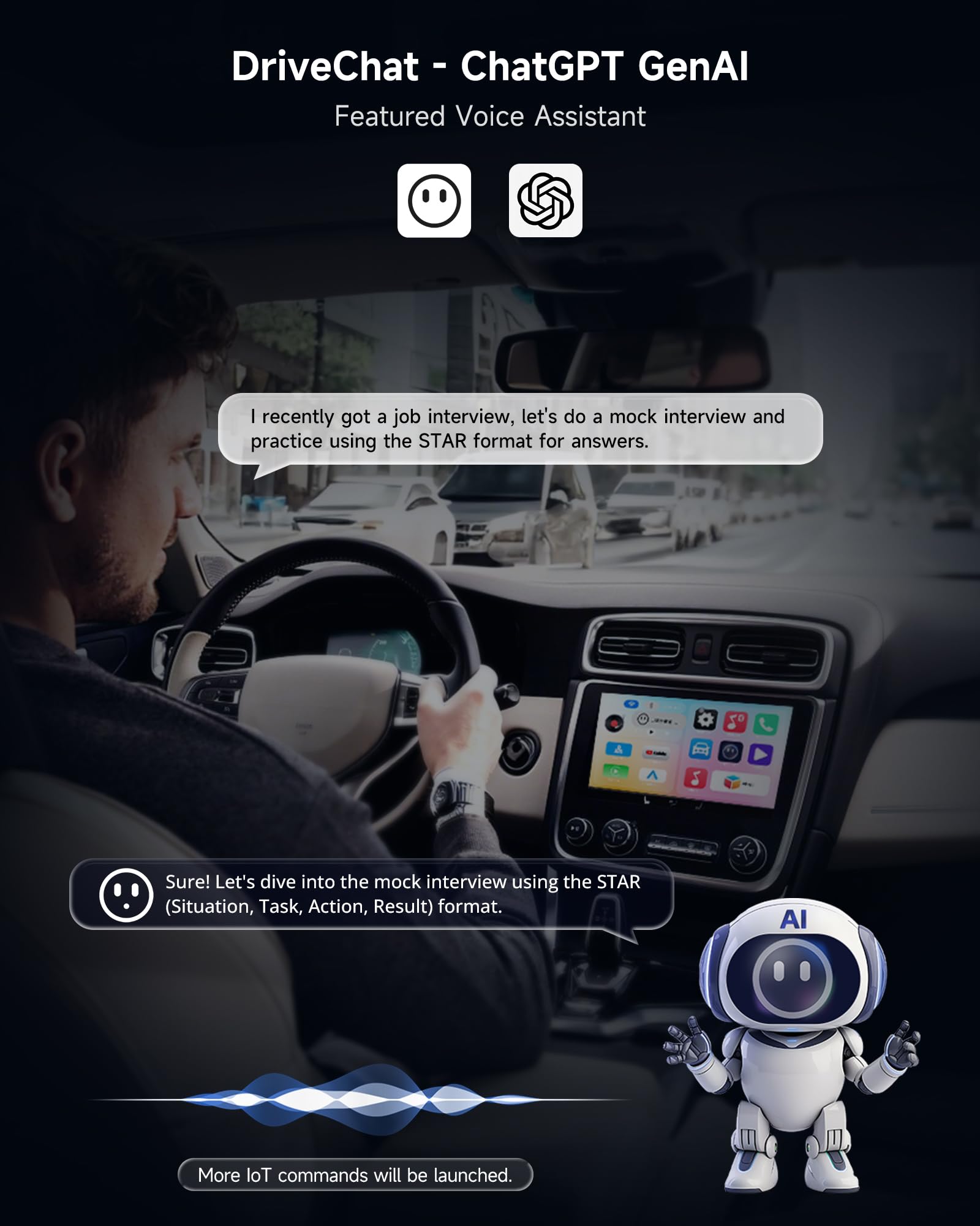 ATOTOOUT Wireless Carplay Adapter, CarPlay & Android Auto Adapter