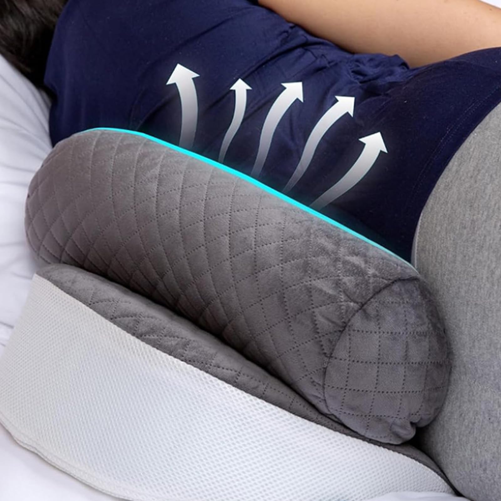 Almohada de Embarazo para ei Abdomen, Ajustable y Portátil Almohada Embarazada faja Embarazada Almohada para Dormir de Lado para Embarazo, Soporte para Espalda, Caderas, Piernas Embarazadas Originales