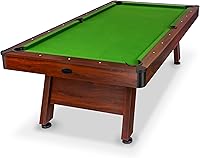 GoSports 8ft Pool Table with Rustic Wood Finish & Premium Felt - Tournament Billiards for Game Room & Man Cave