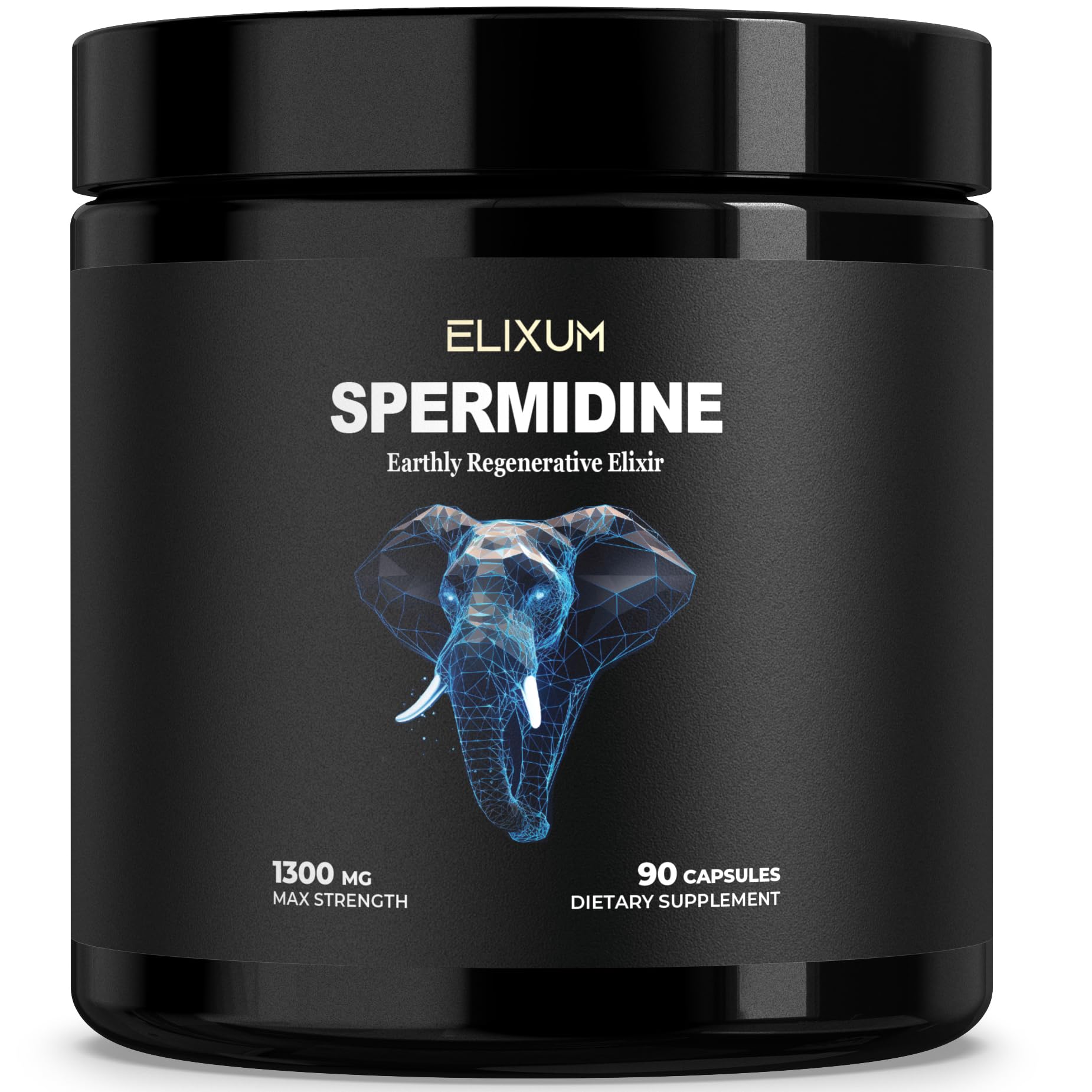 Spermidine 1300mg (90 Capsules) - Wheat Germ Extract & Zinc to Promote Cellular Renewal - Non-GMO, Vegan Capsules - Supports Healthy Aging