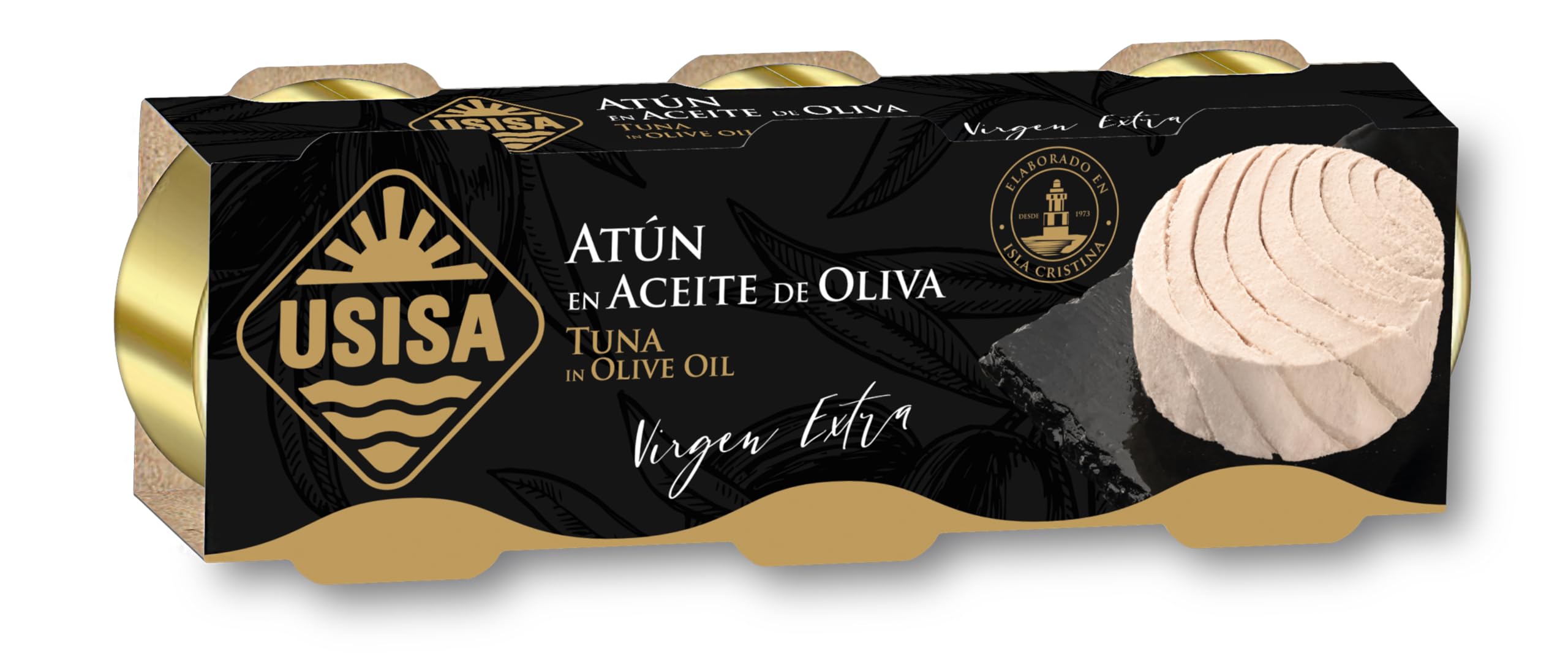 Usisa - Conserva de Pescado | Atún en Aceite de Oliva Virgen Extra - 8 Unidades (3 x 52 g)