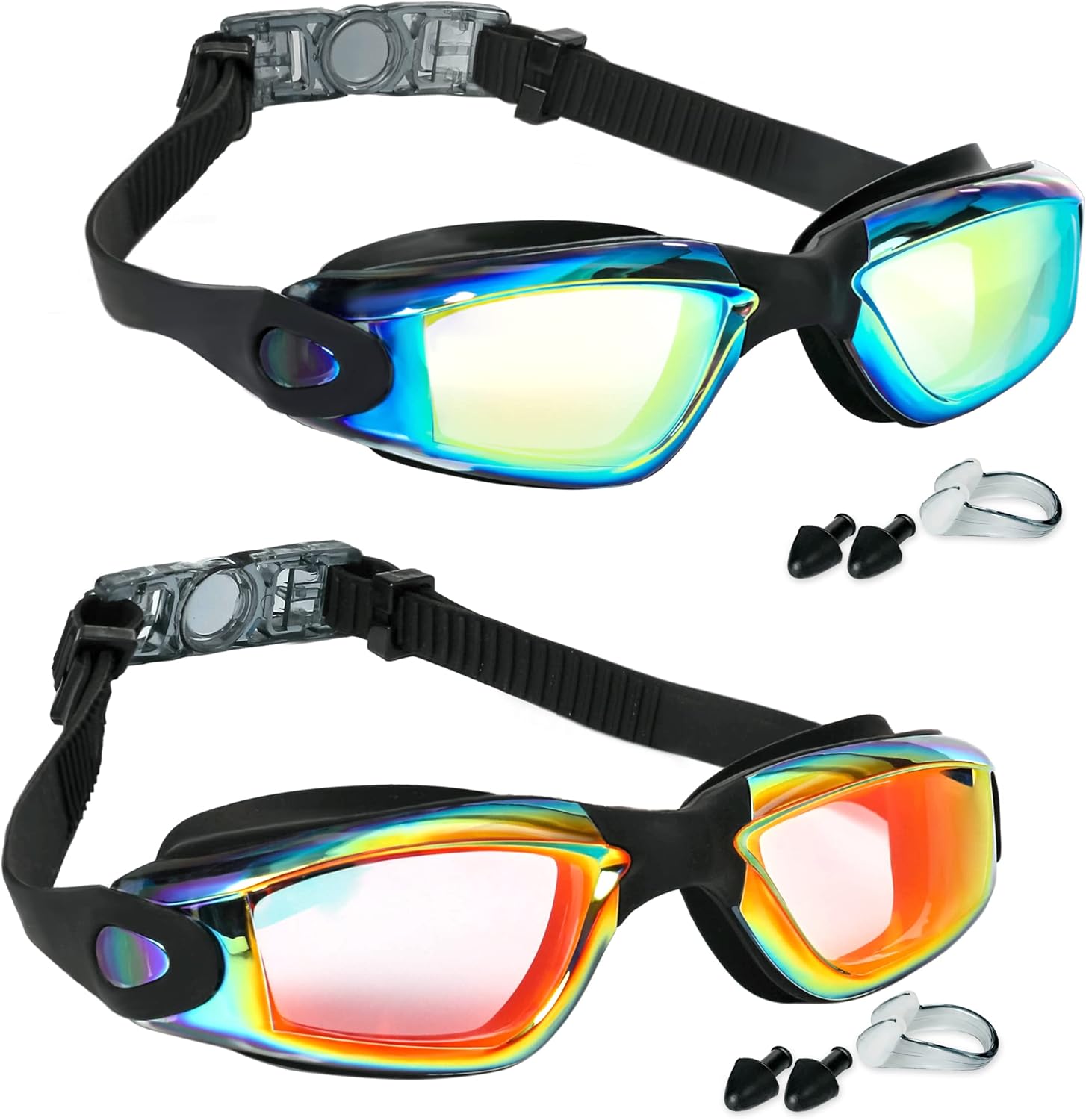 EWPJDK Swim Goggles - 2 Pack Swimming Goggles Anti Fog No Leaking For Adult Women Men : Sports & Outdoors