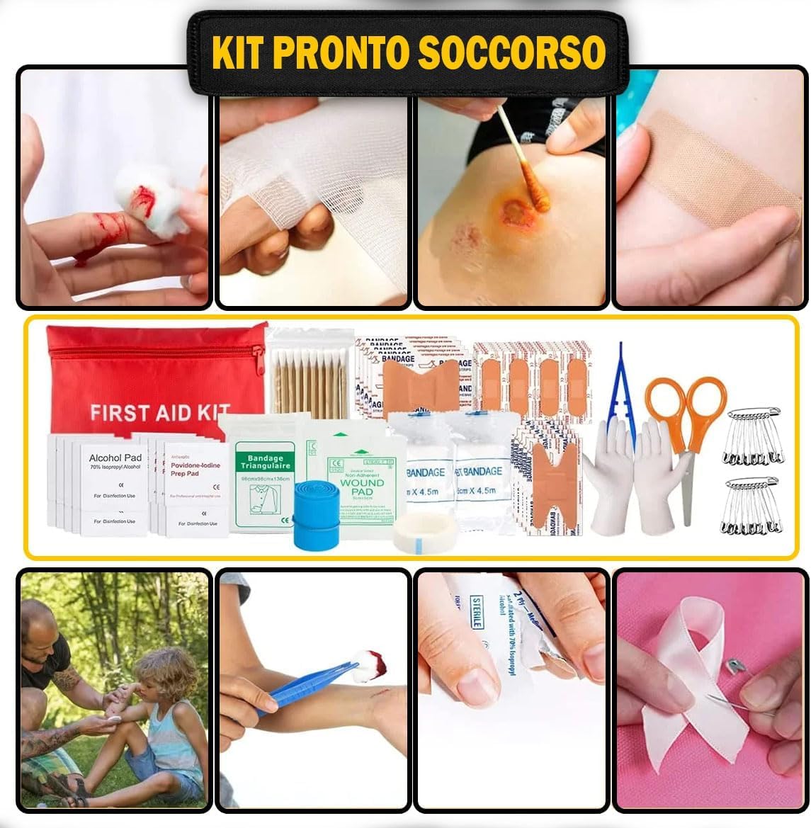 Kit di Sopravvivenza Avanzato - Zaino di Emergenza con Accessori Outdoor (Z3Advanced)