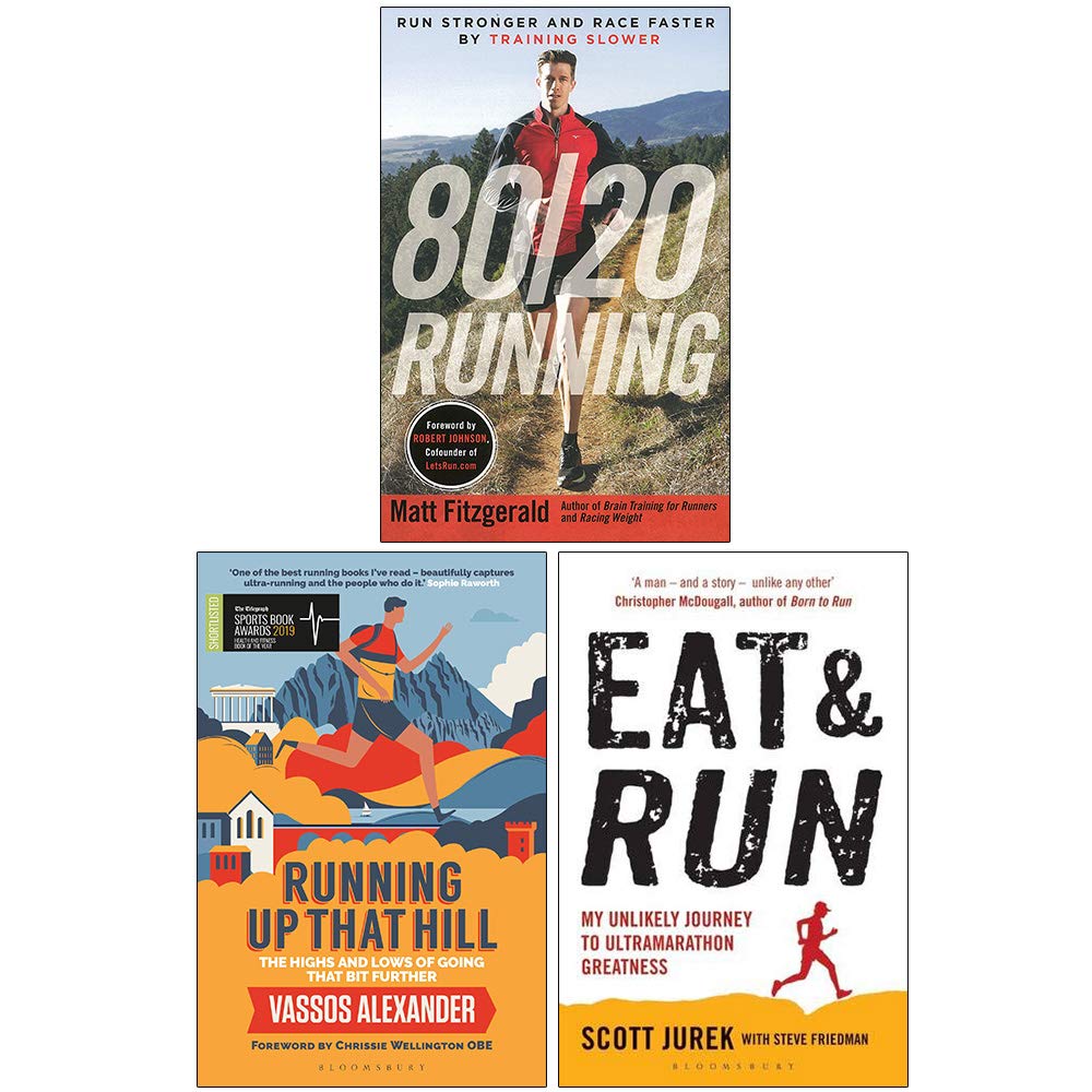 Pc 80/20 Running, Running Up That Hill, Eat and Run 3 Books Collection Set