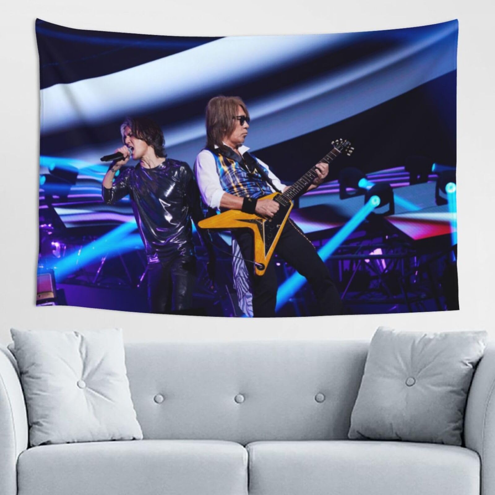 Amazon.co.jp: B'Z タペストリー人気 ウォールアート布 多機能 壁掛け