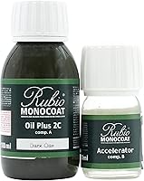 Vista 62 de Rubio Monocoat Aceite para Acabado de Madera 175 pies² - Puro Oil Plus 2C Aceite de Linaza para Madera Rápido de Secar, Ecológico para Uso