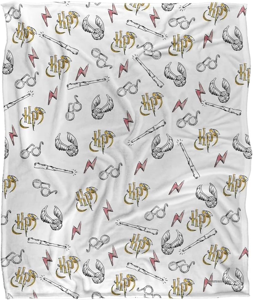 Harry Potter Whimsical Water Color Officially Licensed Silky Touch Super Soft Throw Blanket 50" x 60"